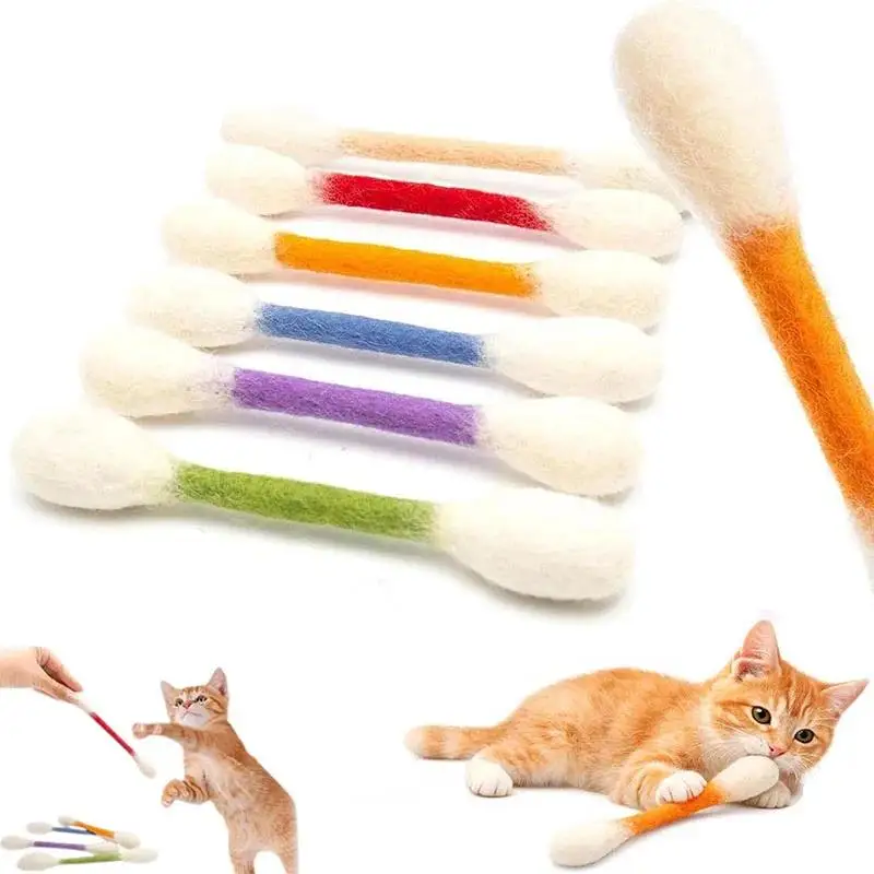 Catnip Toys - Creatief speelgoed voor katten Grote wattenstaafvormige