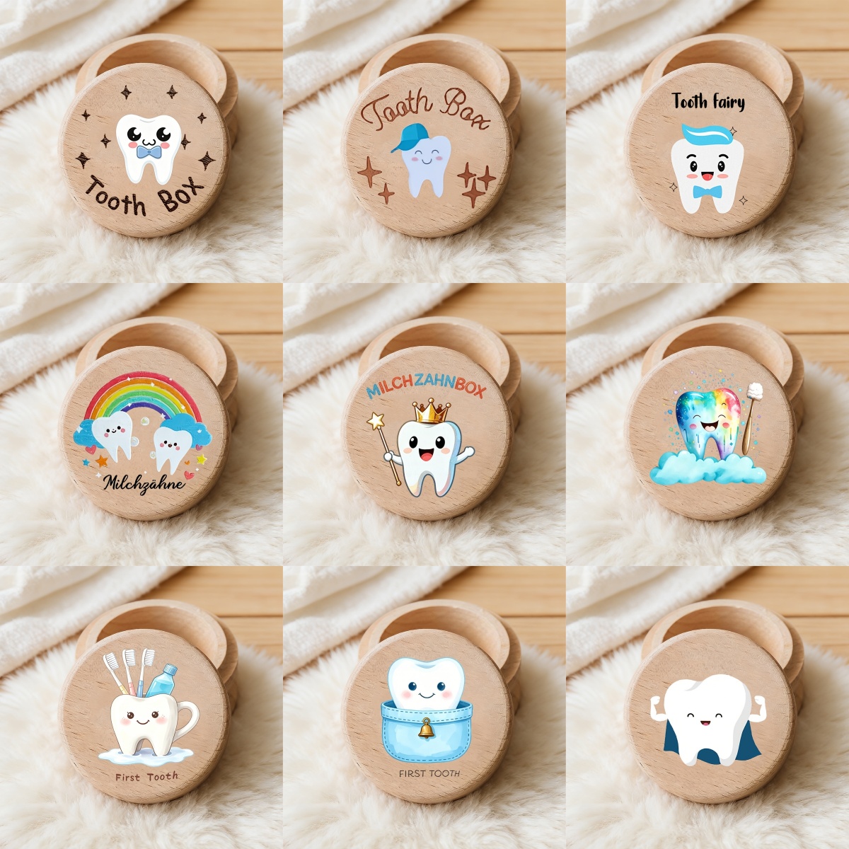 Pet Supplies Stores - 2D kindertandenborstel voor jongens met tandenpatroon,