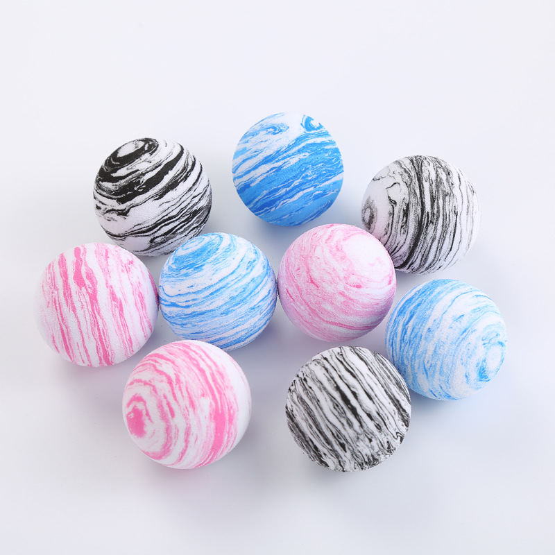 Catnip Toys - Kattenspeelgoedbal EVA Planeet Textuurbal Galaxy Cat