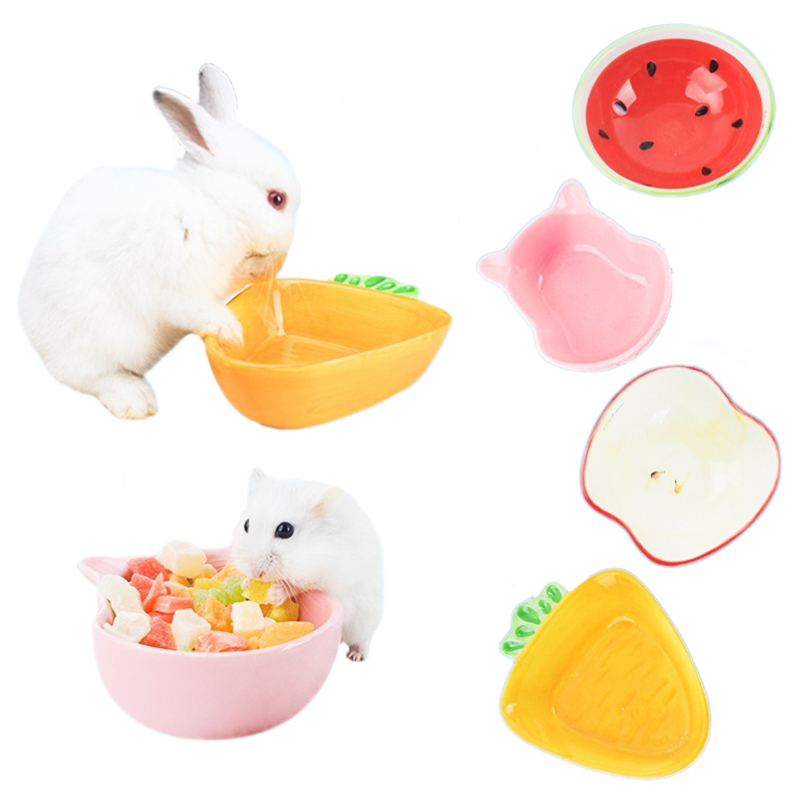 Pet Supplies Is Food - 1PC Hamster Voerbak Kleurrijke Hartvorm Keramische
