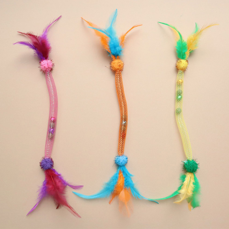 Feather Teasing Cat Stick Elas - Catnip Toys recensie en prijs