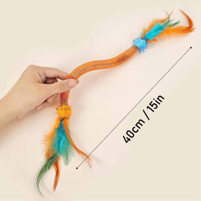 Feather Teasing Cat Stick Elas - Catnip Toys recensie en prijs