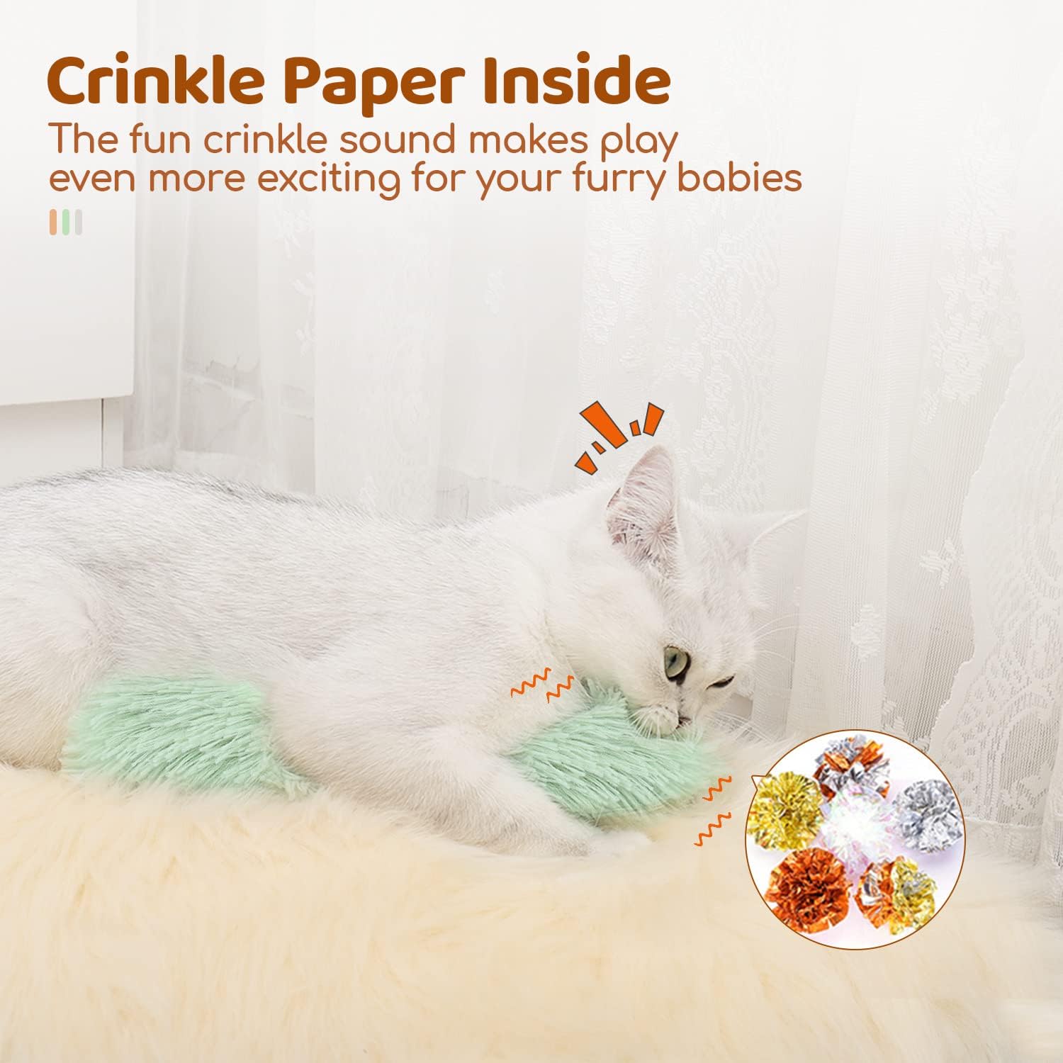Kattenkussens, 3-pack, zacht e - Catnip Toys recensie en prijs