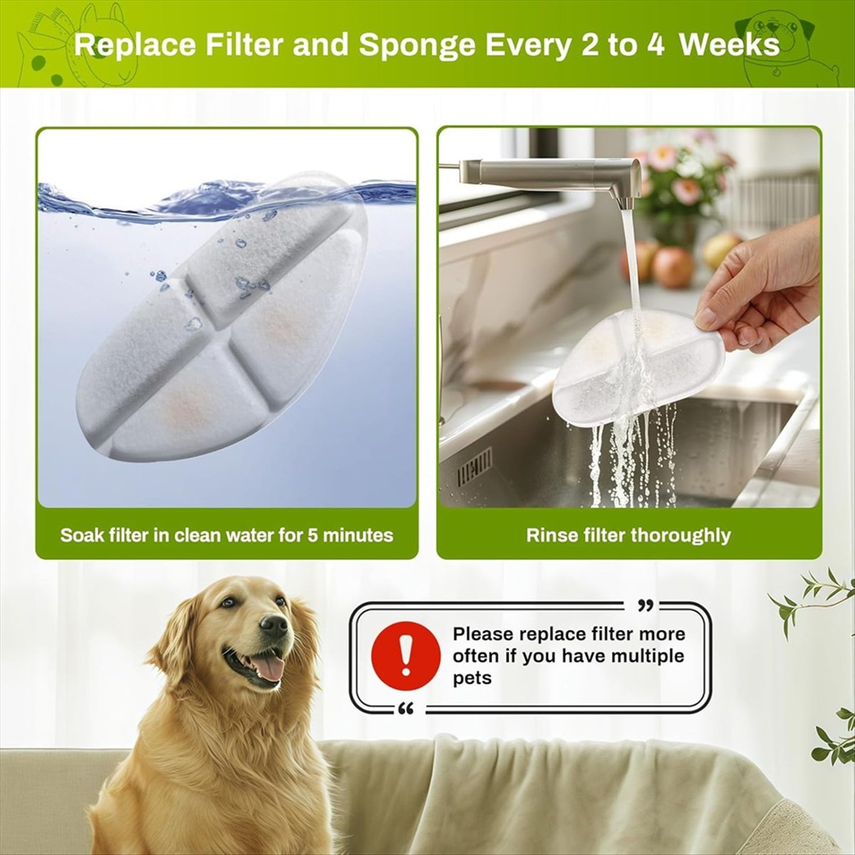 FSLH Filters en Pomp Sponzen v - Cat Water Fountain Filter recensie en prijs